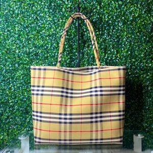 Burberry London Authentic Canvas Tote Bag